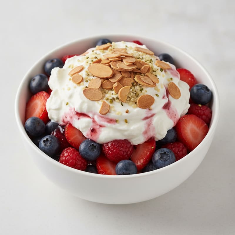 Creamy Greek Yogurt Protein Parfait with Berries
