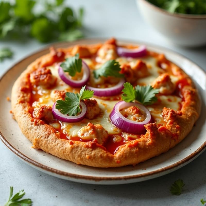 Crispy High-Protein BBQ Chicken Pizza