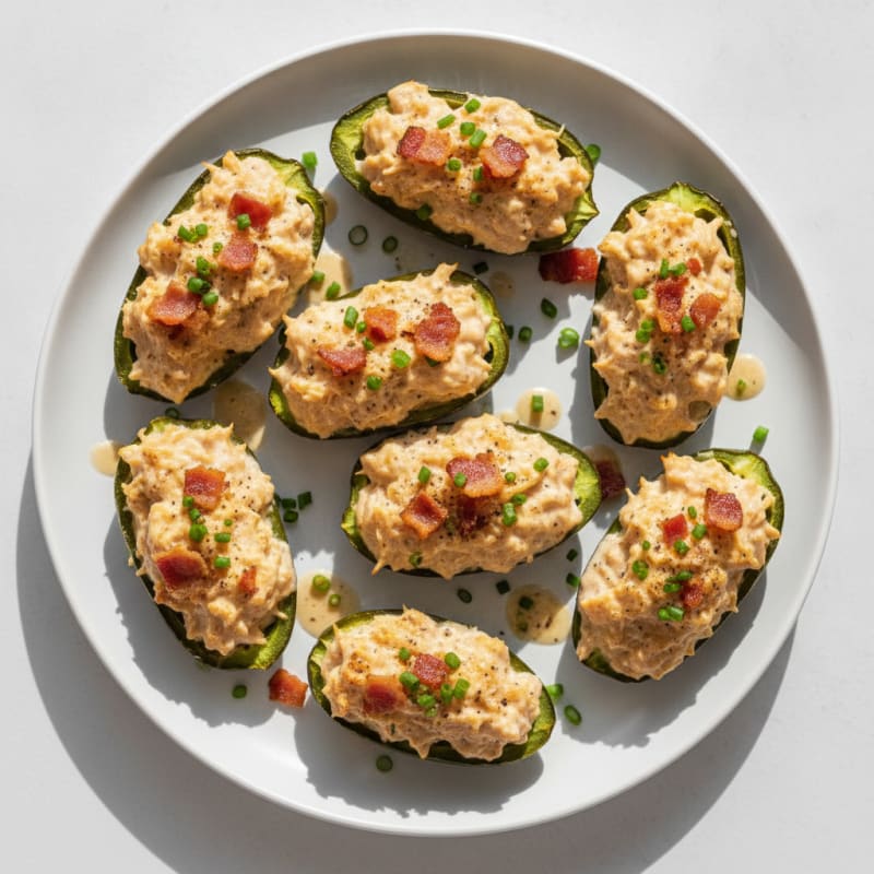 Baked Jalapeño Poppers with Bacon
