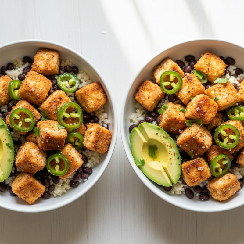 Crispy Jalapeño Chicken Bowls