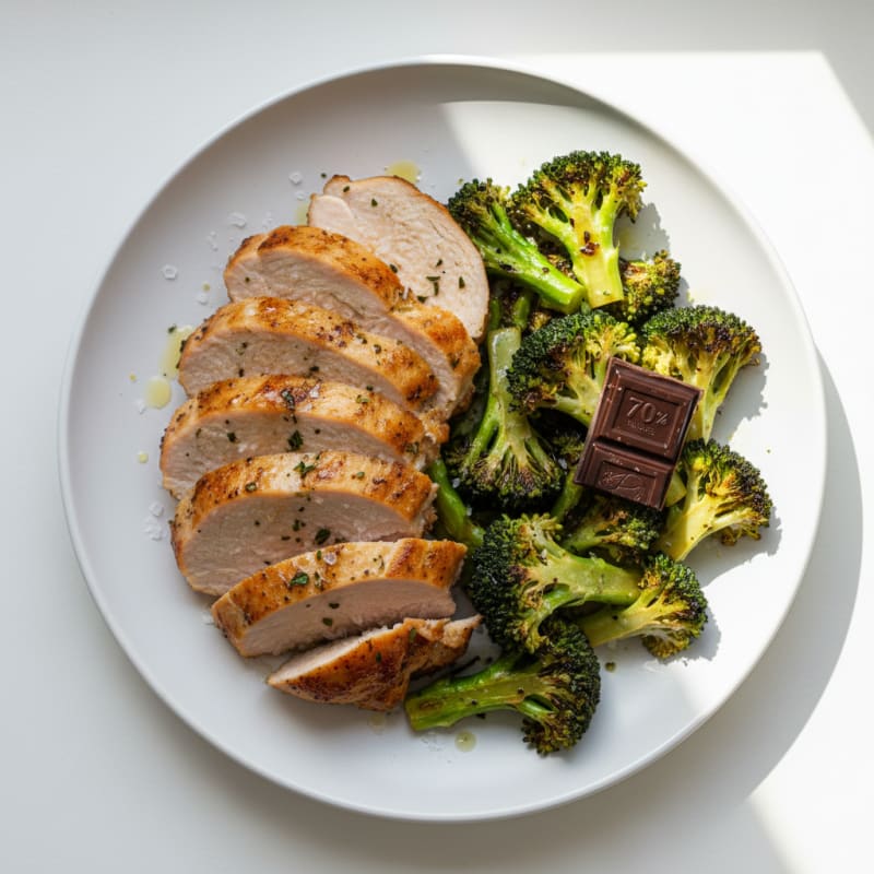 Seared Herb Turkey Breast with Roasted Broccoli