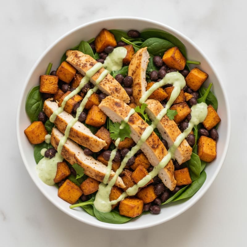 Sweet Potato and Black Bean Taco Bowl