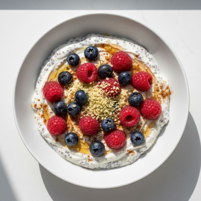 Creamy Berry Chia Yogurt Bowl