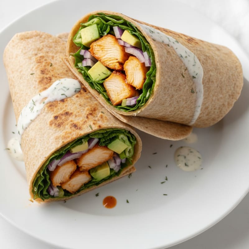 Buffalo Ranch Chicken Wraps