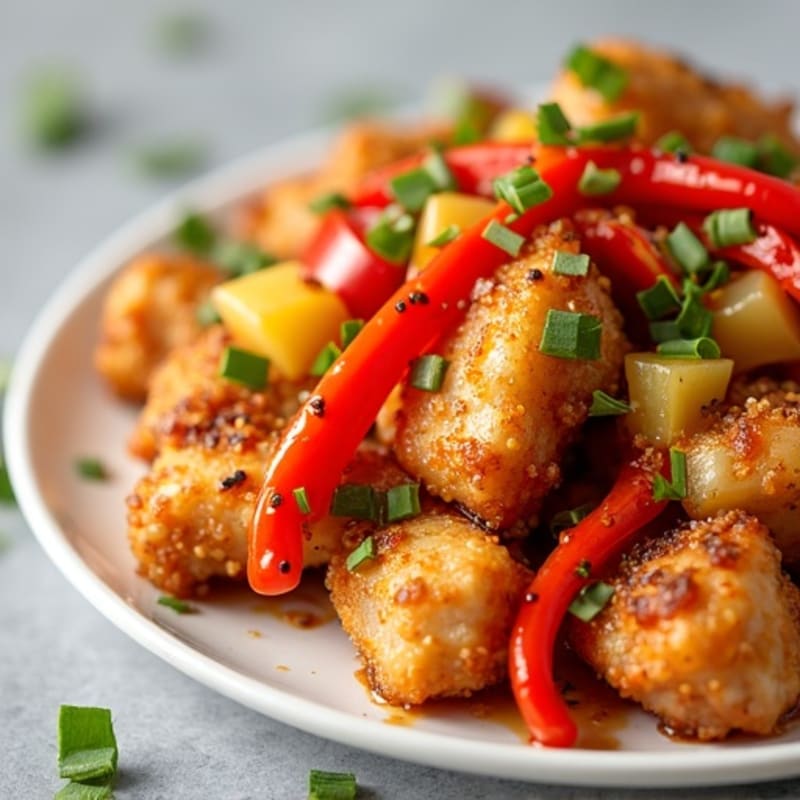 Crispy Baked Sweet and Sour Chicken