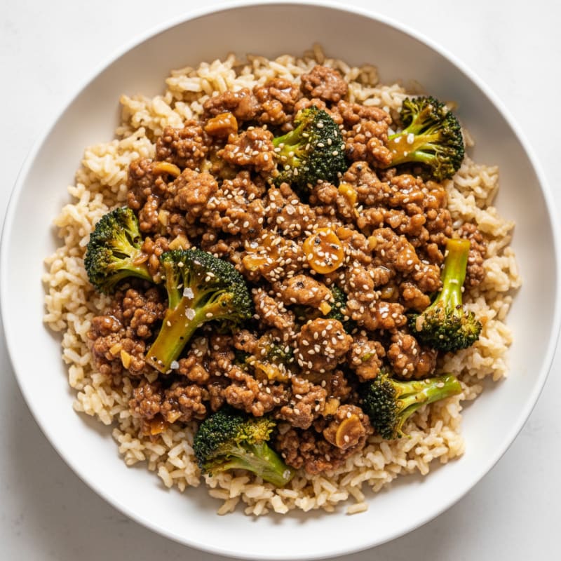 Sesame Beef and Broccoli Bowl