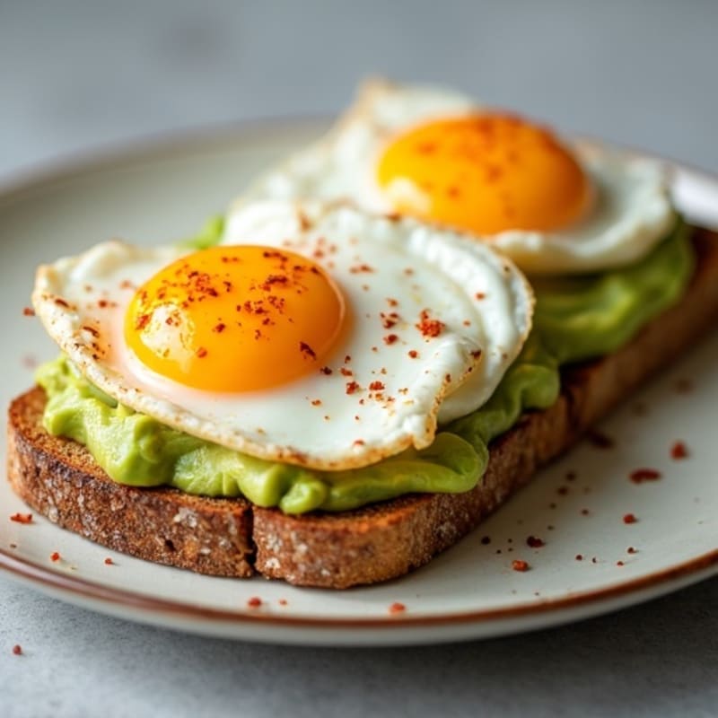 Creamy Avocado Toast with Jammy Eggs