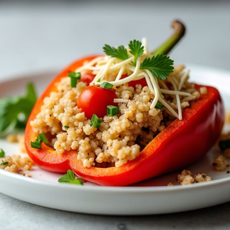 Protein-Packed Turkey and Quinoa Stuffed Bell Peppers