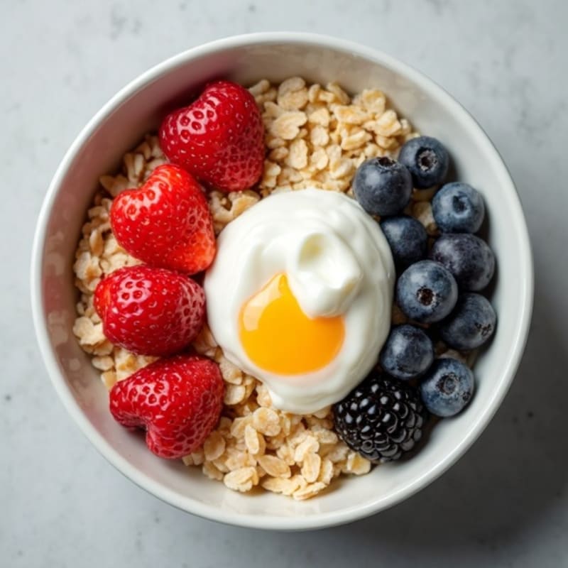 Oats with Egg Whites and Frozen Berries