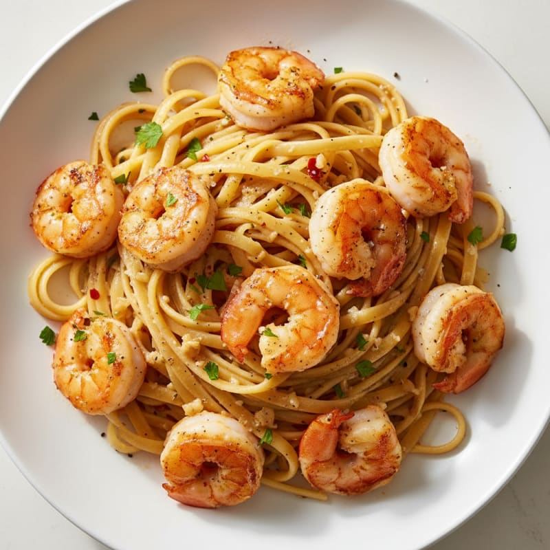 Garlic Shrimp Scampi with Linguine
