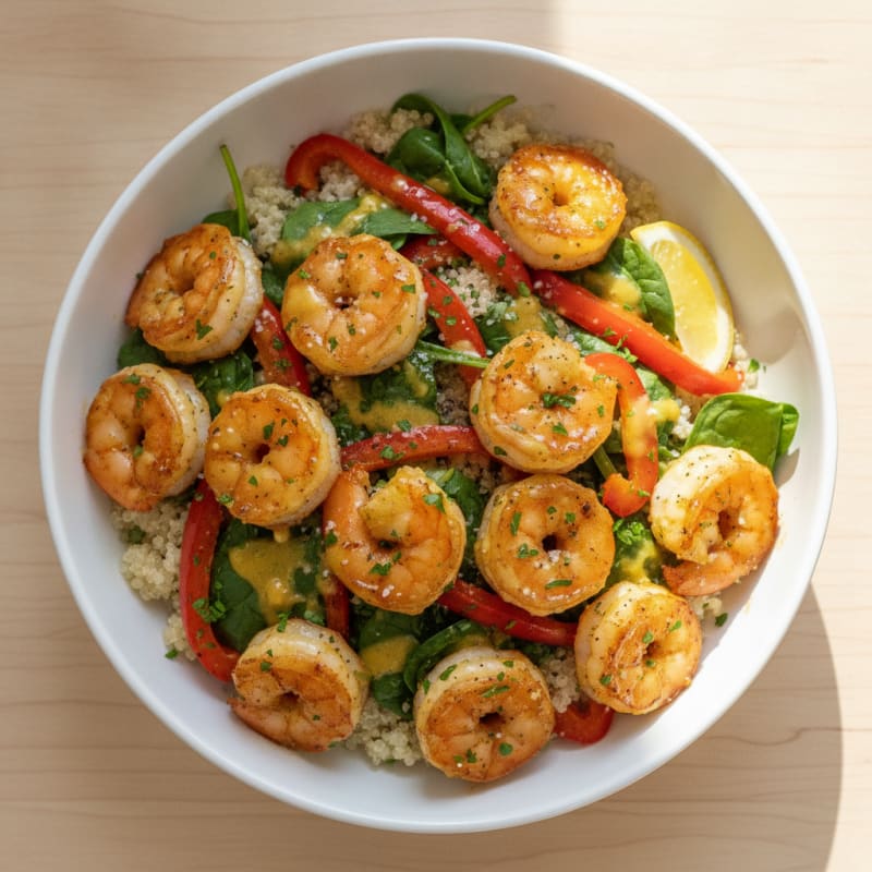 Garlic Butter Shrimp Power Bowl
