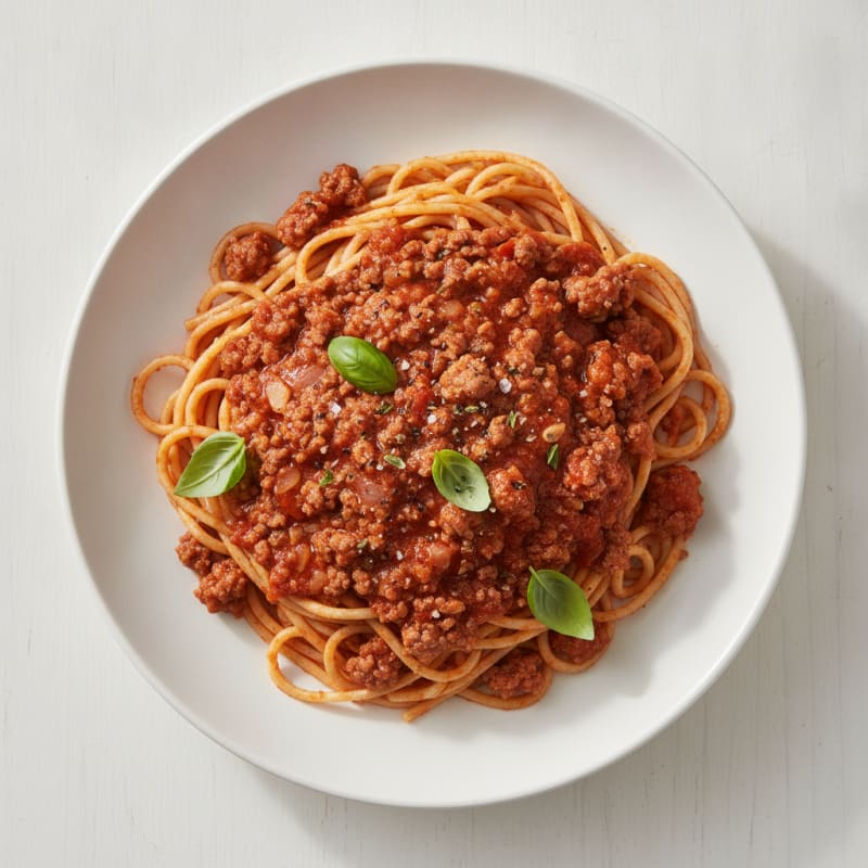 Classic Spaghetti with Rich Meat Sauce