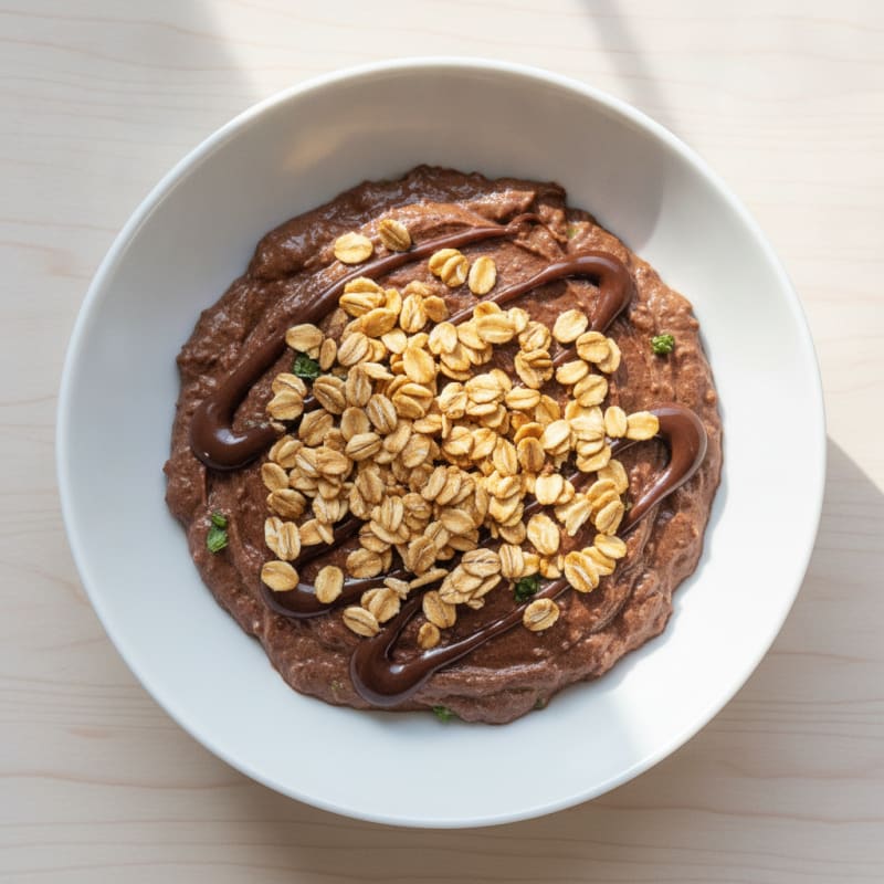 Silky Chocolate Protein Pudding with Cottage Cheese