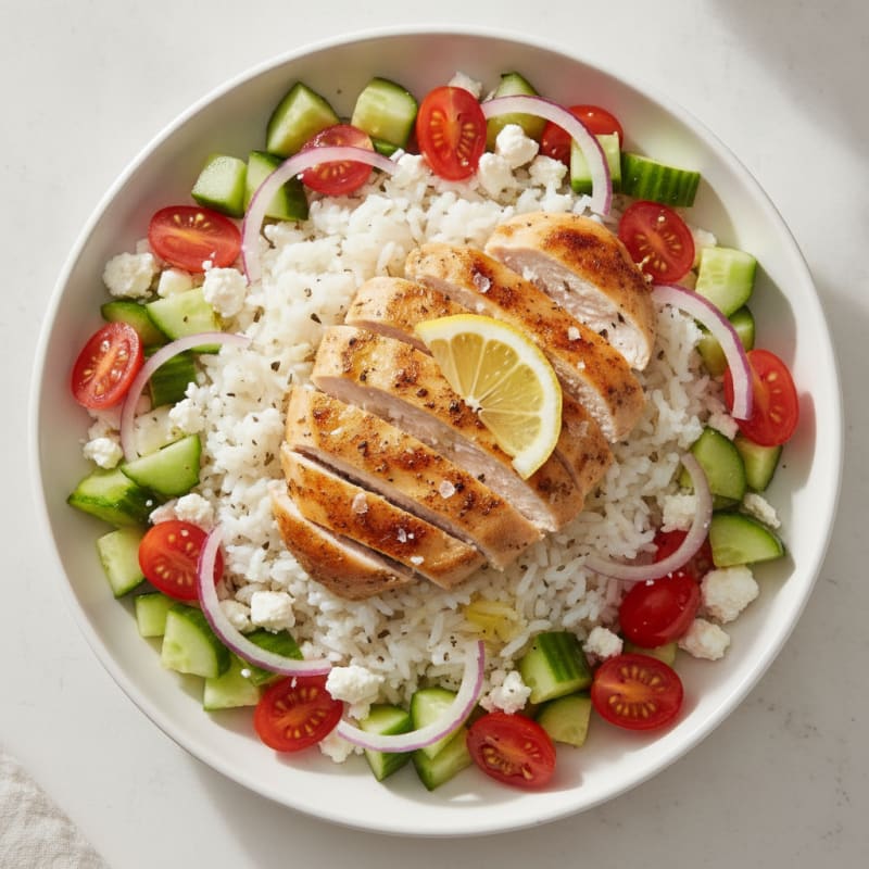 Herb-Roasted Chicken Rice Bowl