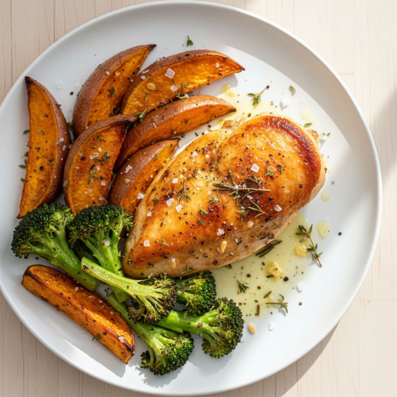 Herb-Roasted Chicken with Roasted Vegetables