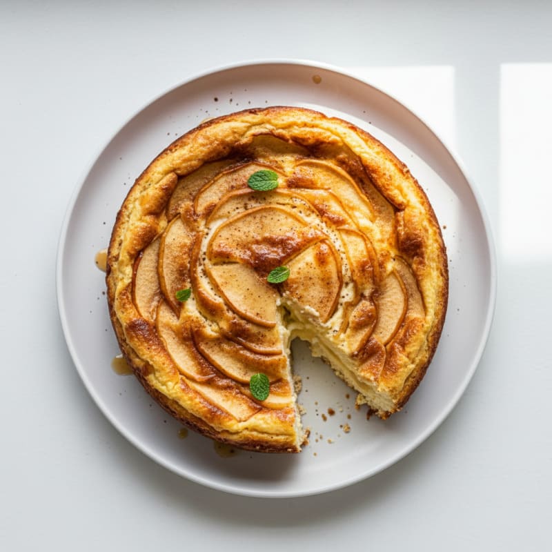 Cinnamon Apple Baked Yogurt Custard
