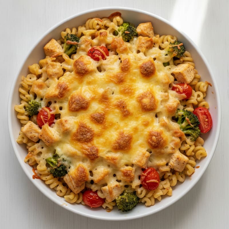 Cheesy Chicken and Broccoli Pasta Bake
