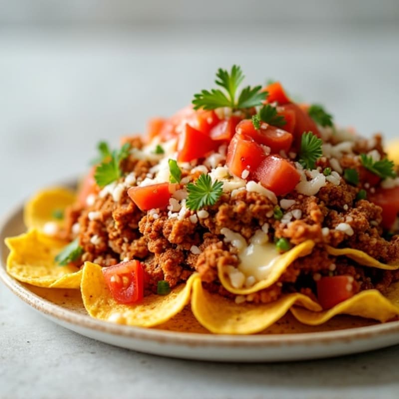 Crispy Baked Pulled Pork Nachos with Fresh Salsa