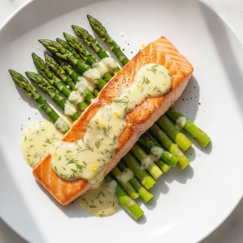 Pan-Seared Salmon with Lemon-Dill Sauce