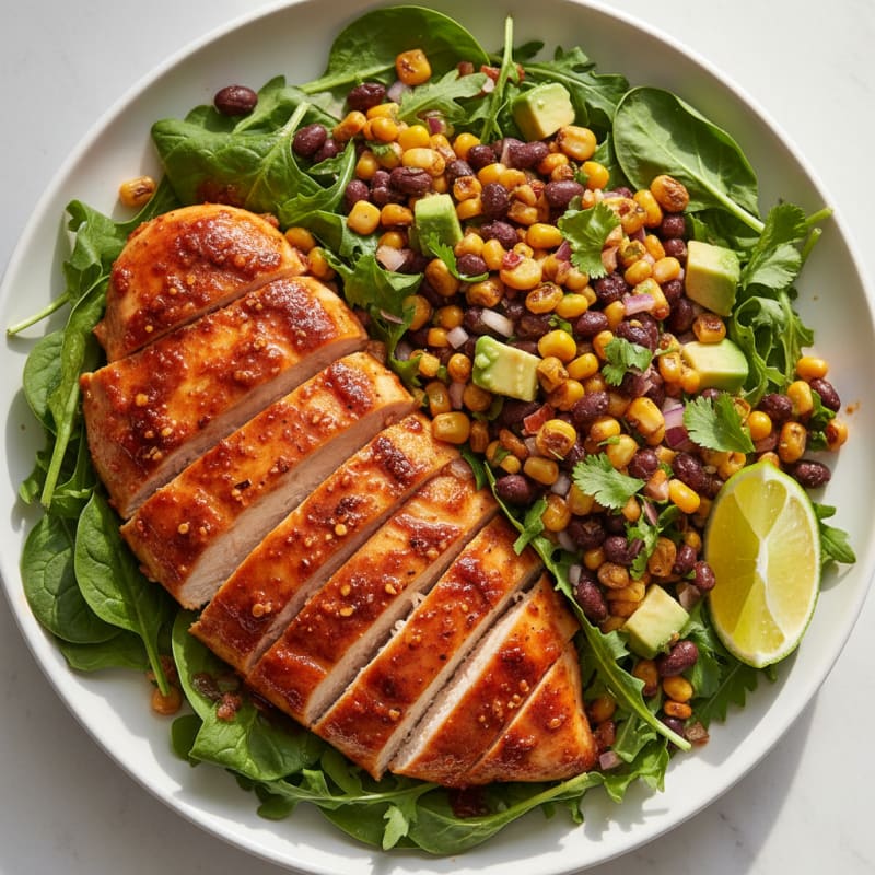 Spicy Chipotle Chicken with Charred Corn Salsa