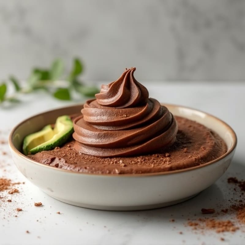 Silky Dark Chocolate Avocado Mousse