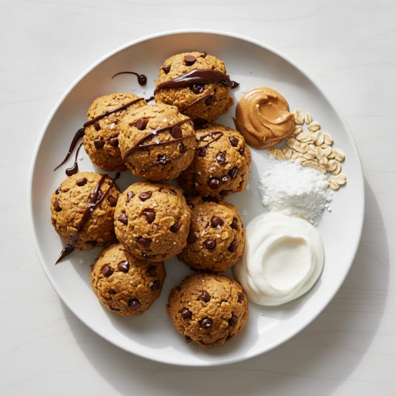 No-Bake Chocolate Chip Protein Cookie Dough Bites