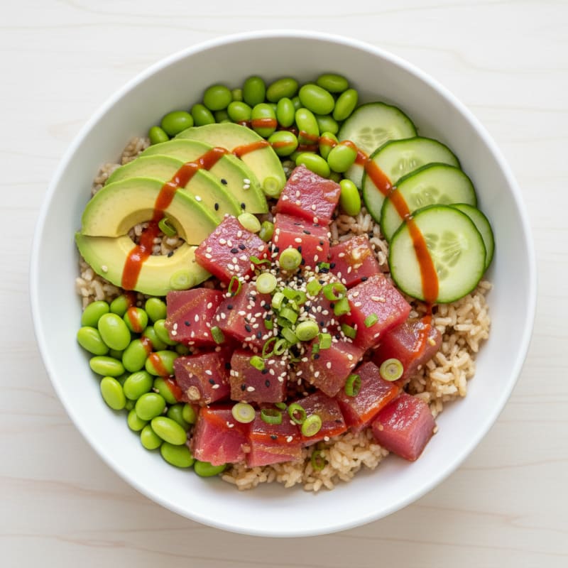 Zesty Hawaiian Tuna Poke Bowl