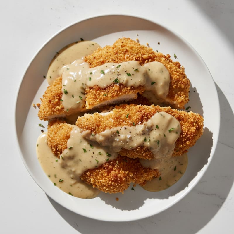 Buttermilk Fried Chicken with Creamy Gravy