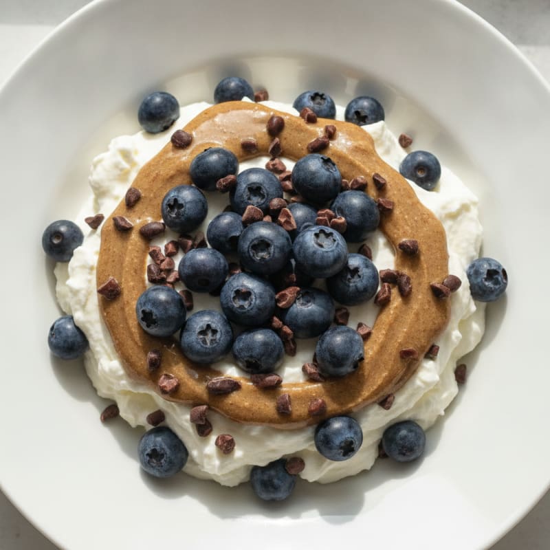 Silky Greek Yogurt Protein Mousse with Berries