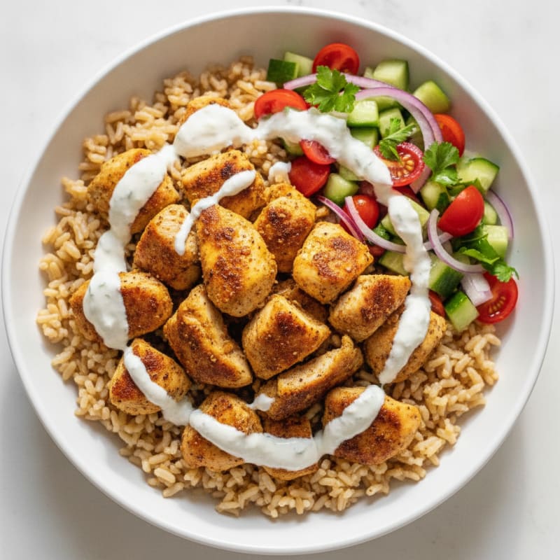 Chicken Shawarma Rice Bowl