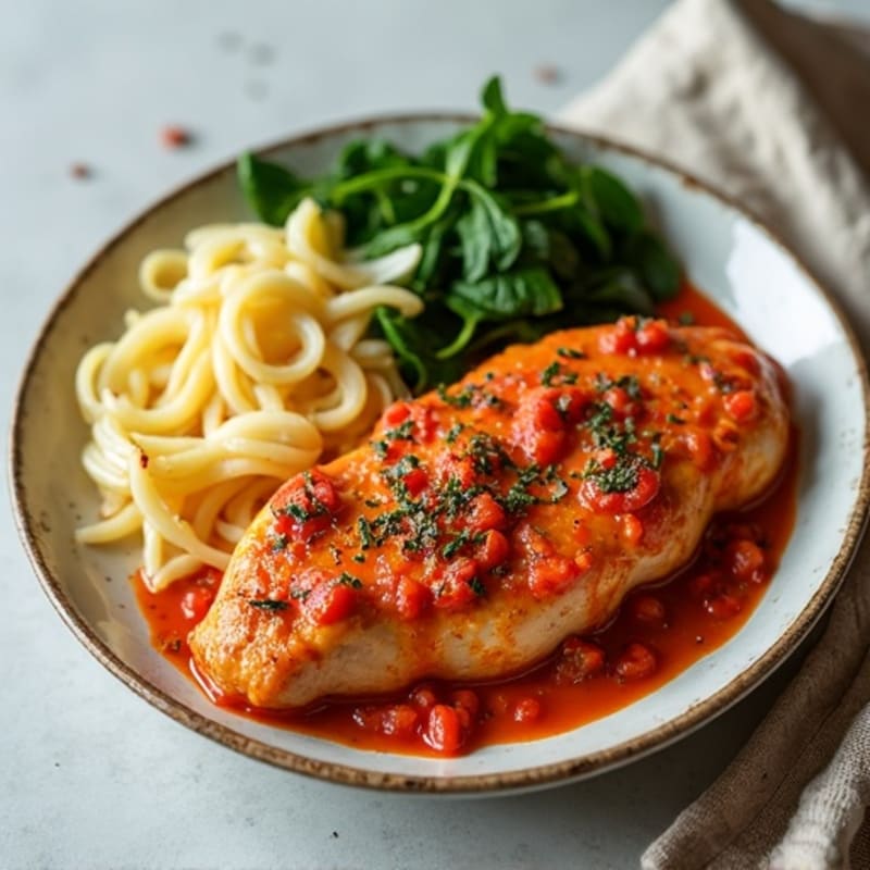 Healthy Creamy Spiced Tomato Chicken