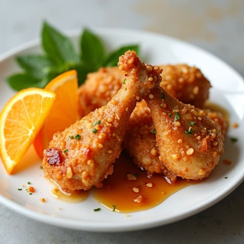 Crispy Baked Orange Chicken