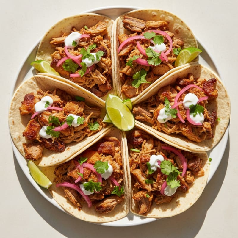 Crispy Slow-Cooked Pork Carnitas Tacos