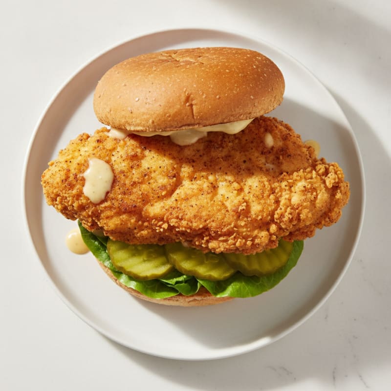 Buttermilk Fried Chicken Sandwich with Pickles