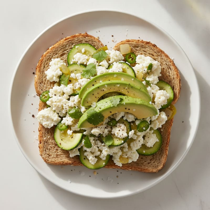 Savory Egg White and Cottage Cheese Scramble