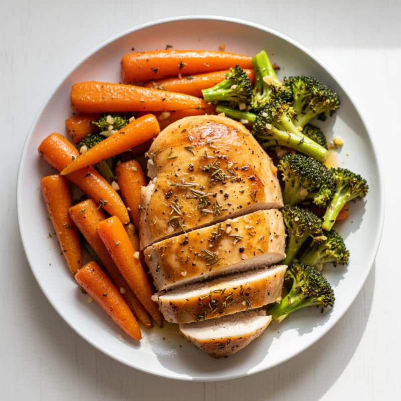 Herb-Roasted Chicken with Roasted Vegetables
