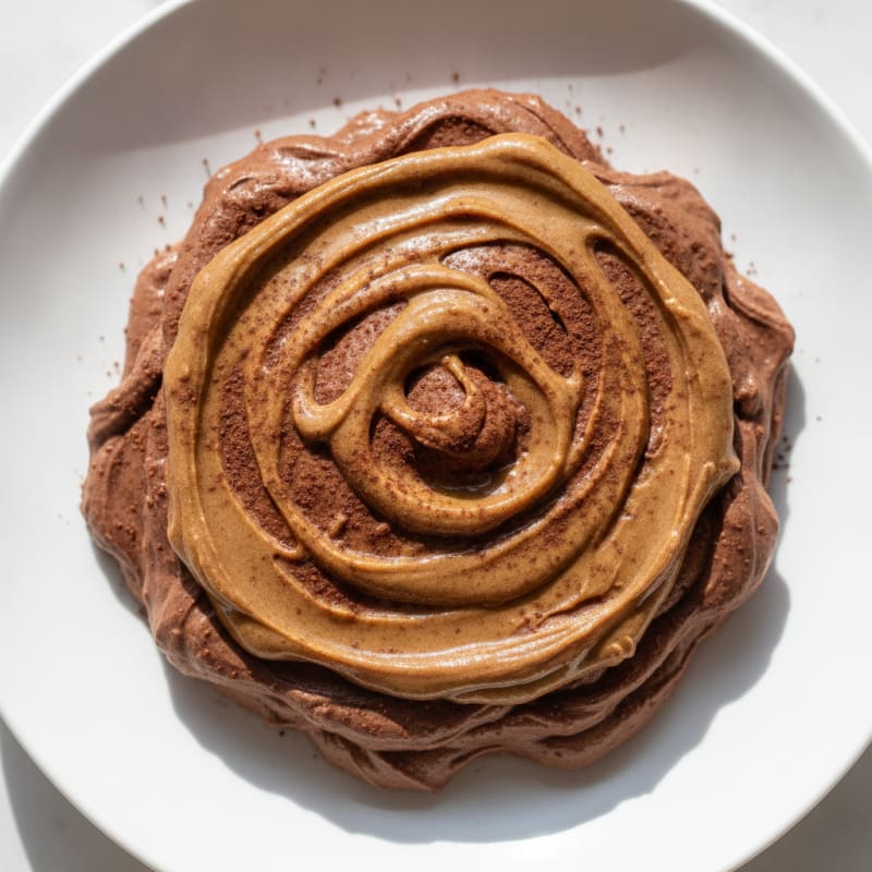 Silky Greek Yogurt Protein Pudding with Almond Butter Swirl