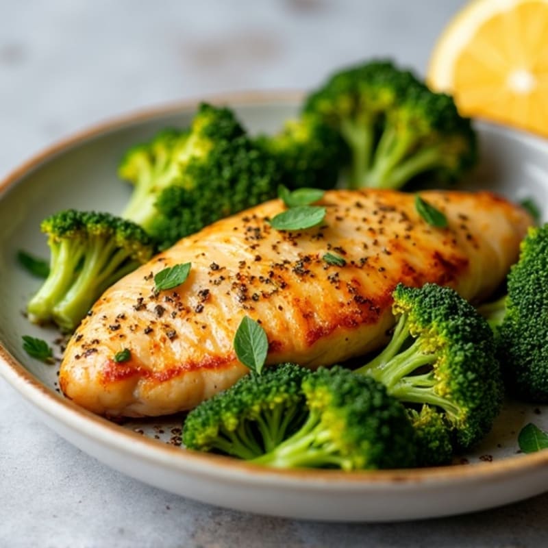 Sheet Pan Lemon Herb Chicken and Crispy Roasted Broccoli