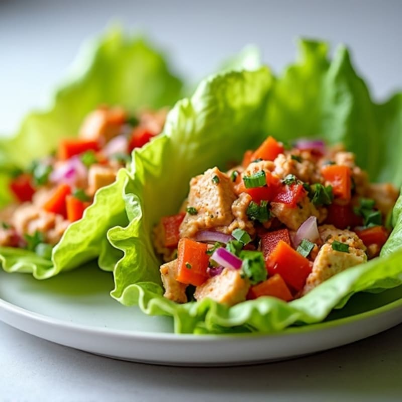 Spicy Tuna Lettuce Wraps