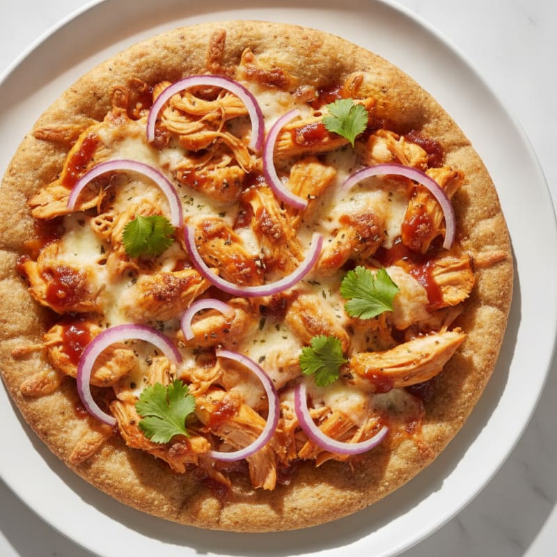 High-Protein BBQ Chicken Pizza