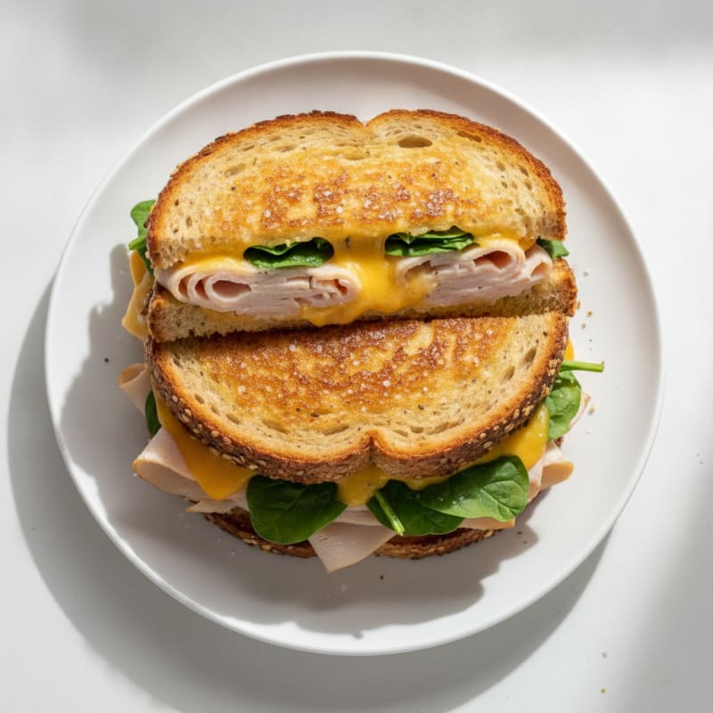 Triple-Decker High-Protein Grilled Cheese