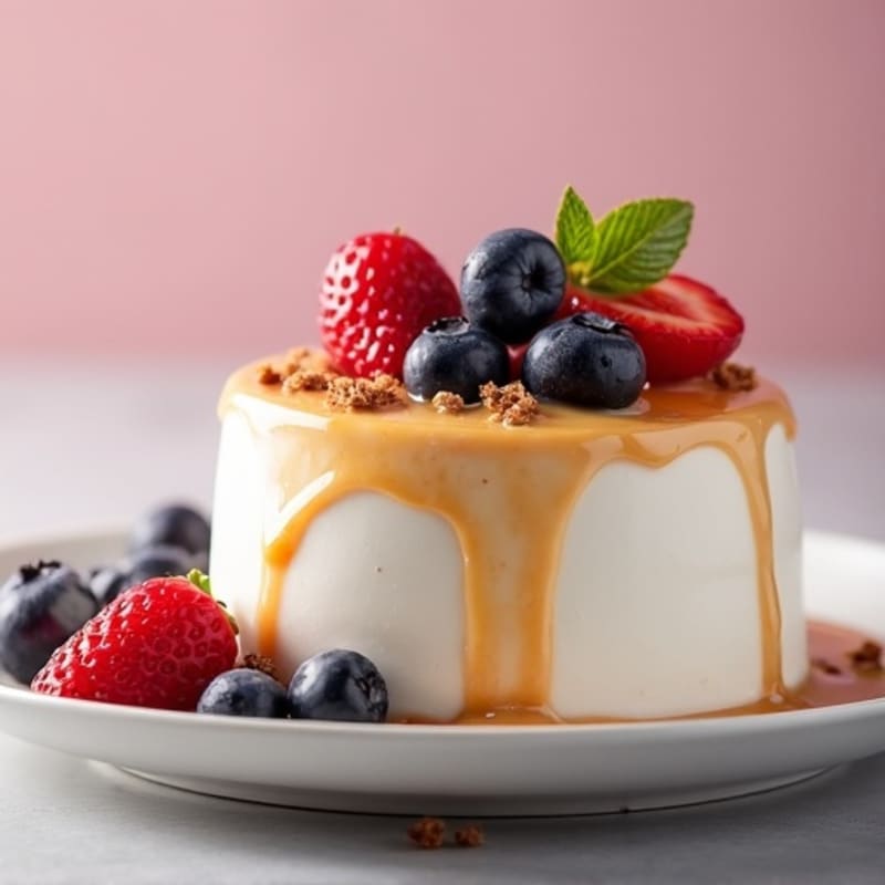 Creamy Greek Yogurt Protein Mousse with Mixed Berries