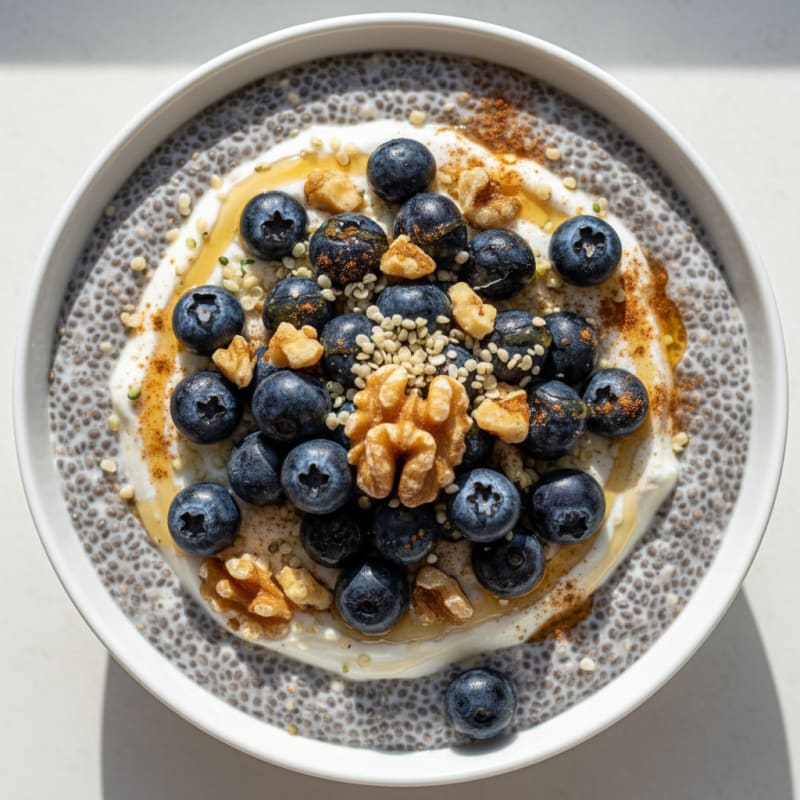 Berry Chia Seed Pudding Parfait