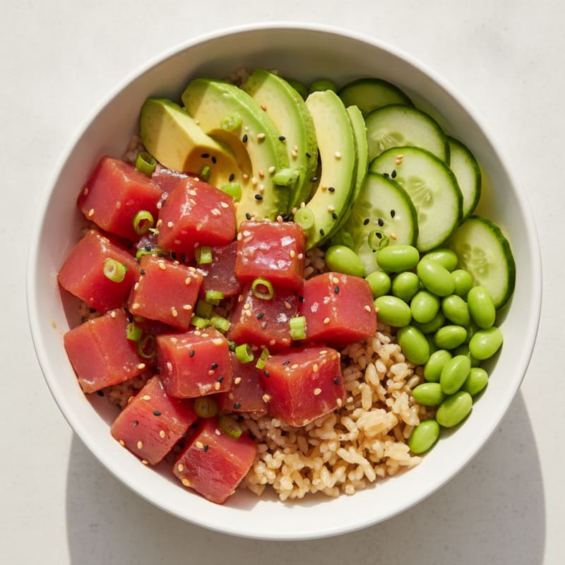 Hawaiian Ahi Tuna Poke Bowl