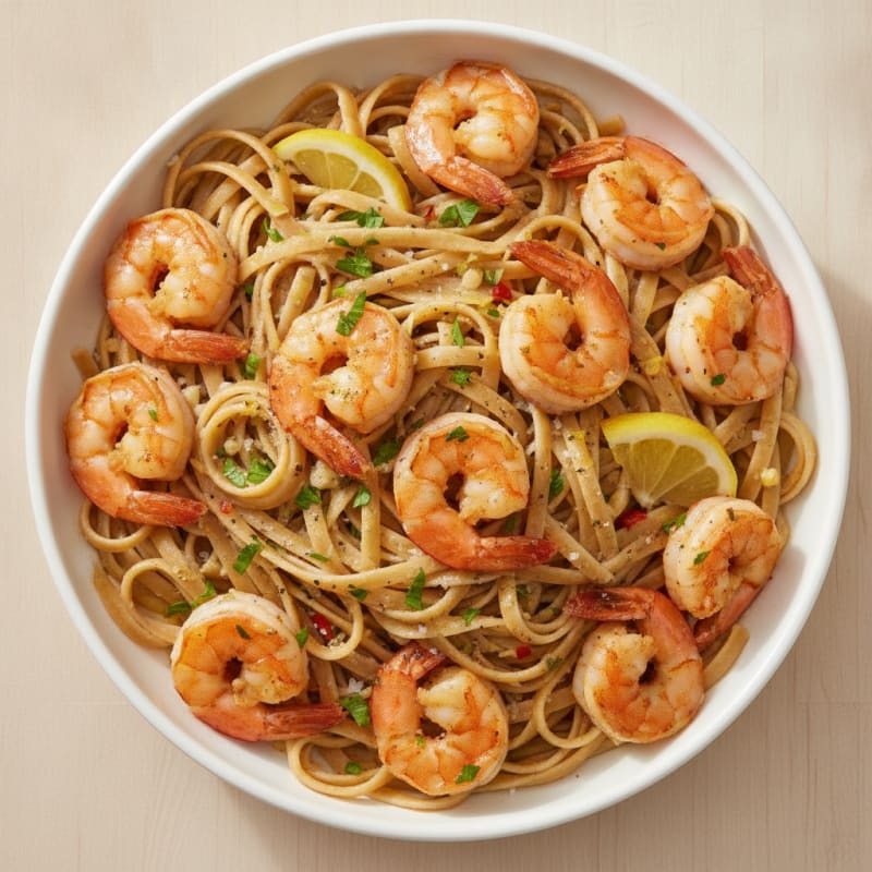 Garlic Shrimp Scampi with Linguine