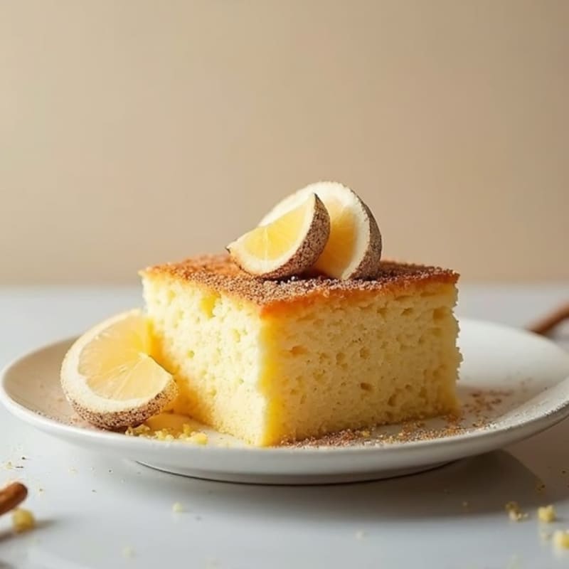 Protein-Packed Vanilla Bean Custard Cake