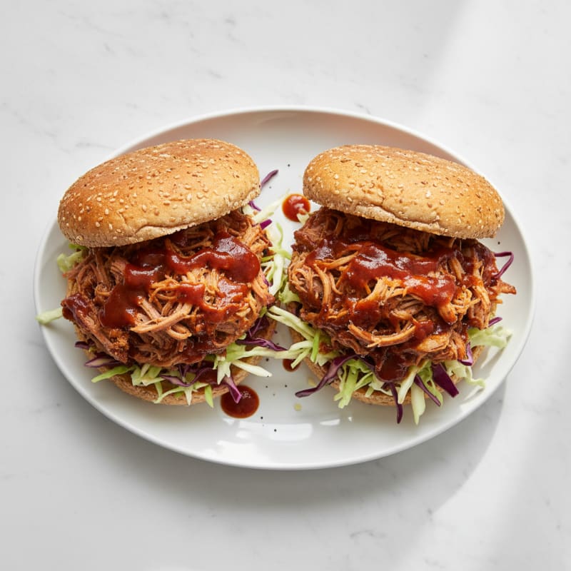 Slow-Cooked BBQ Pulled Pork Sandwiches