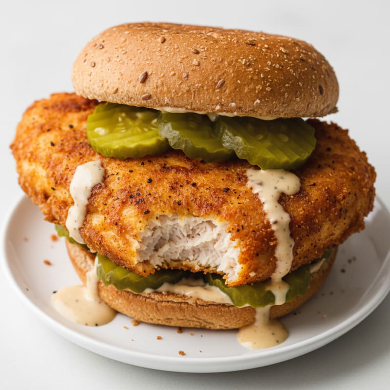 Buttermilk Chicken Sandwich with Pickles