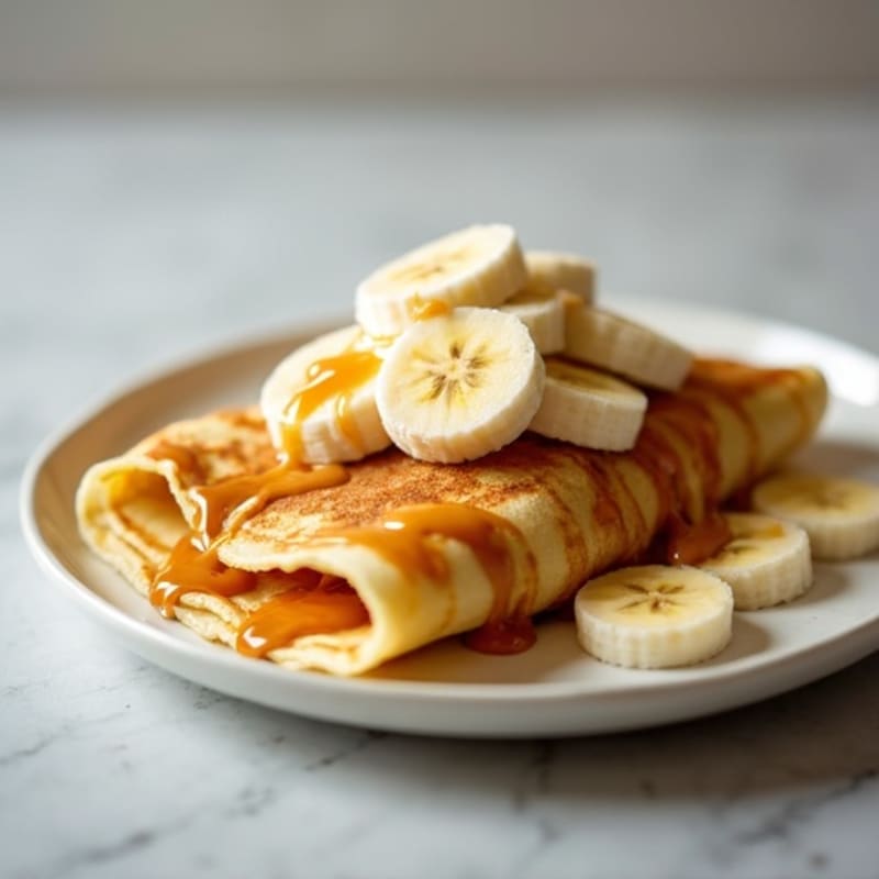 Protein-Rich Almond Butter Banana Crepes