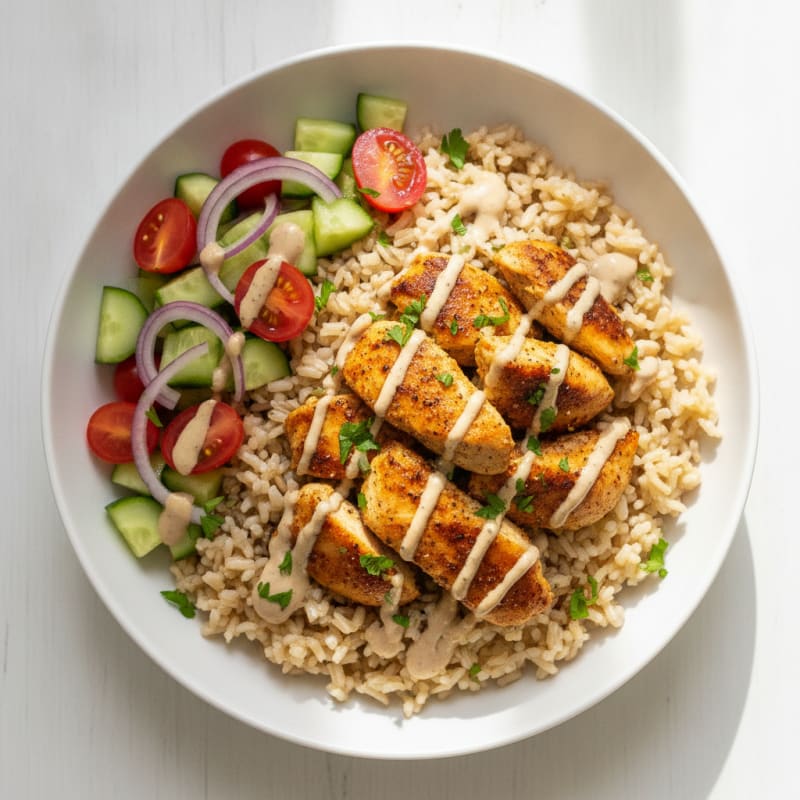 Chicken Shawarma Rice Bowl